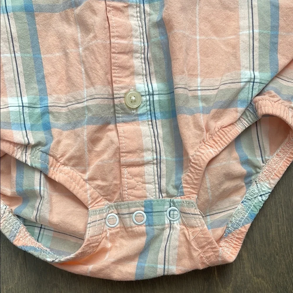Baby B’gosh 18 M dress shirt onesie
